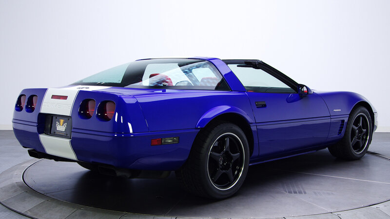 Blue Convertible Car — Neutral, Photograph, Rotating Platform, White Background