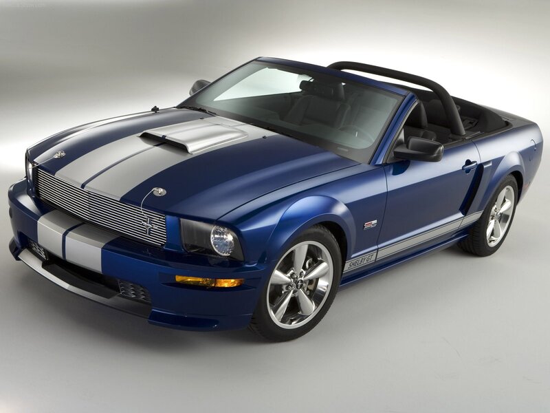Blue Convertible Car — Neutral, Photograph, Stripes