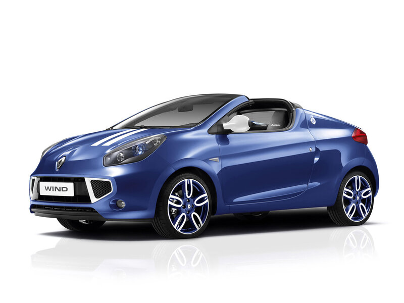 Blue Convertible Car — Neutral