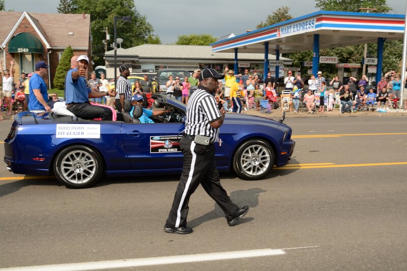 Blue Convertible Car — Outdoor, Afternoon, Photograph, People