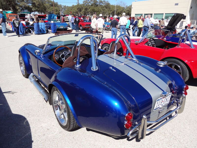Blue Convertible Car — Outdoor