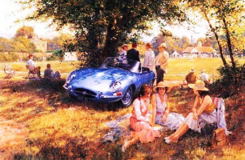 Blue Convertible Car — Relaxed