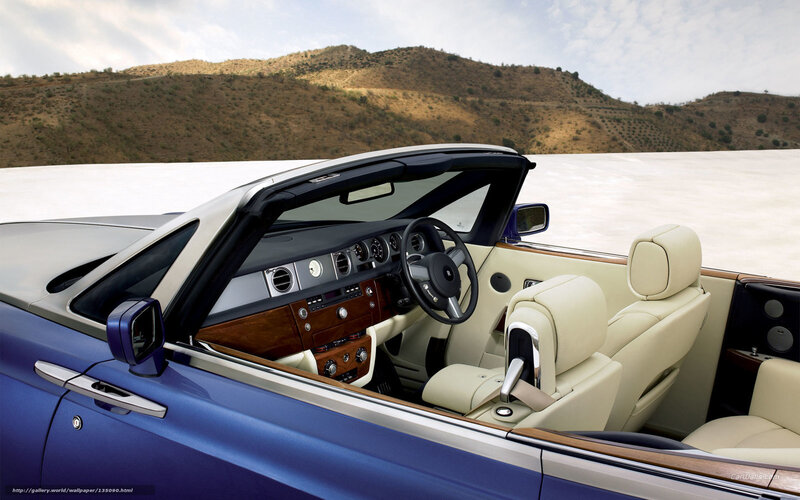Blue Convertible Car — Serene, Afternoon, Photograph, Car Interior