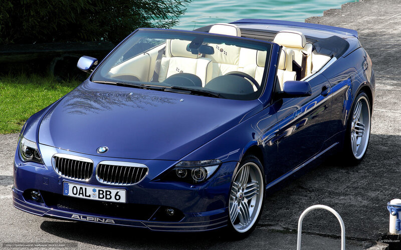 Blue Convertible Car — Serene, Afternoon, Photograph, Lake, Grass