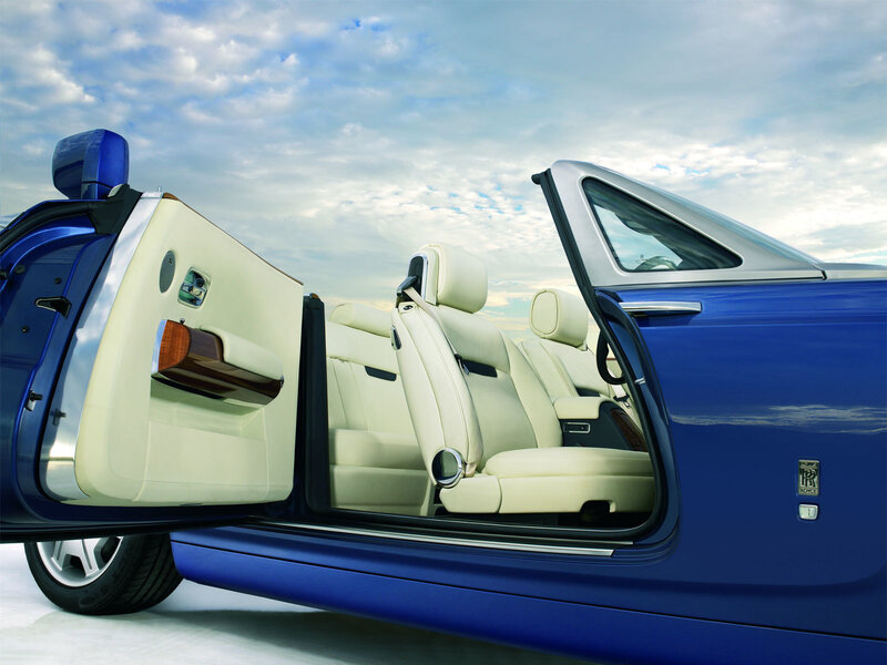 Blue Convertible Car — Serene, Afternoon, Photograph, Open Door