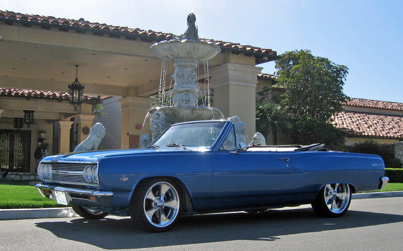 Blue Convertible Car — Serene, Afternoon