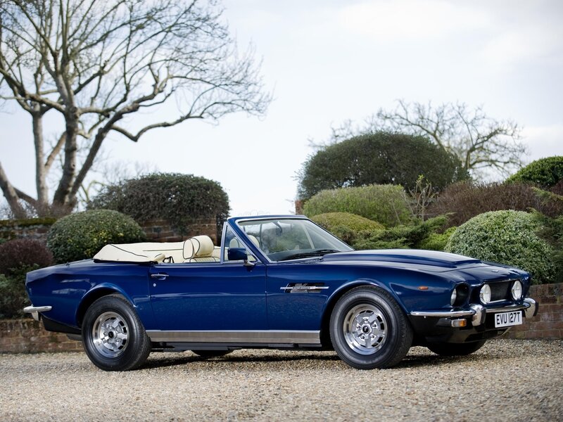 Blue Convertible Car — Serene, Spring