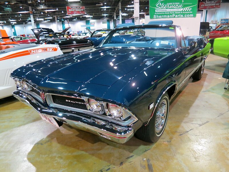 Blue Convertible Car — Showroom