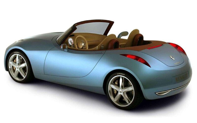 Blue Convertible Concept Car — Neutral