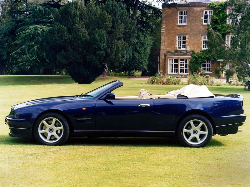 blue convertible sports car