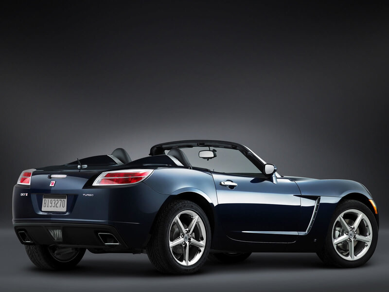 blue convertible sports car