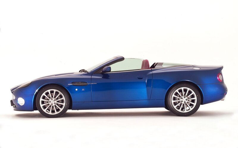 blue convertible sports car