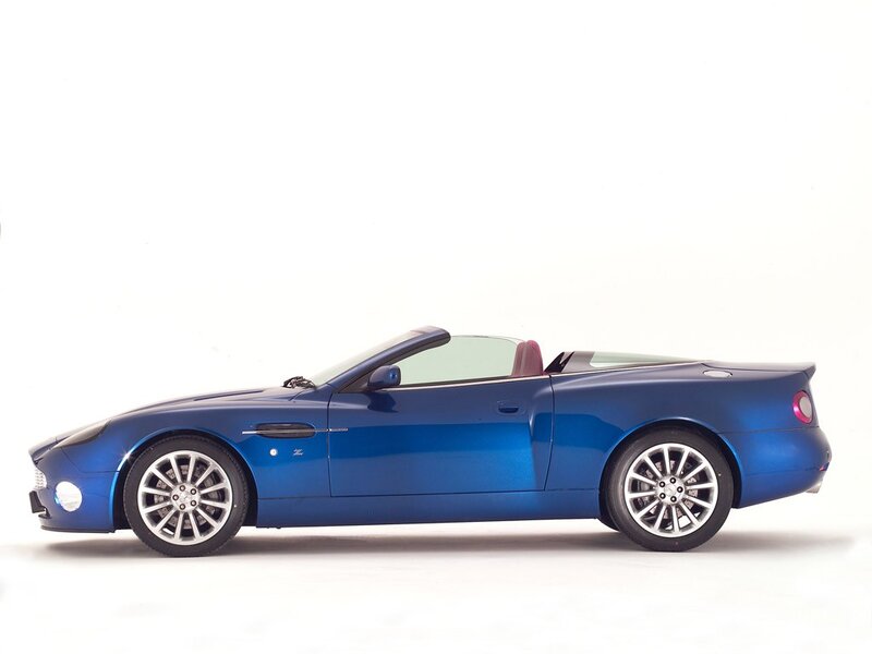 blue convertible sports car