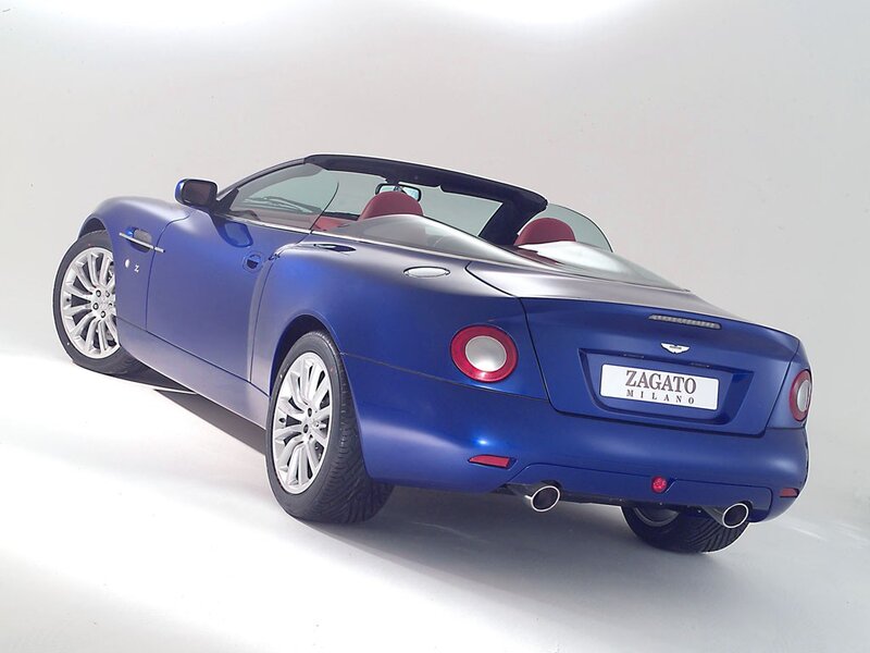 blue convertible sports car