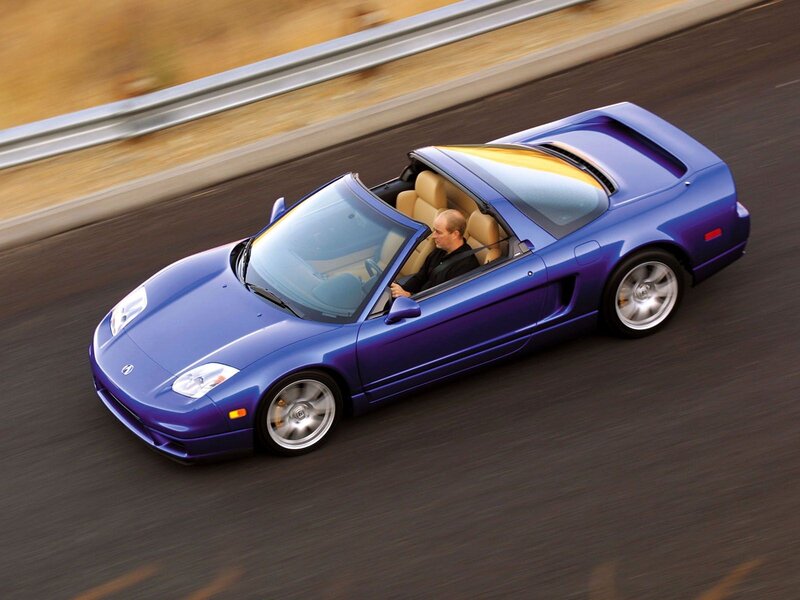 blue convertible sports car