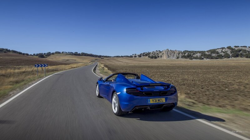 blue convertible sports car