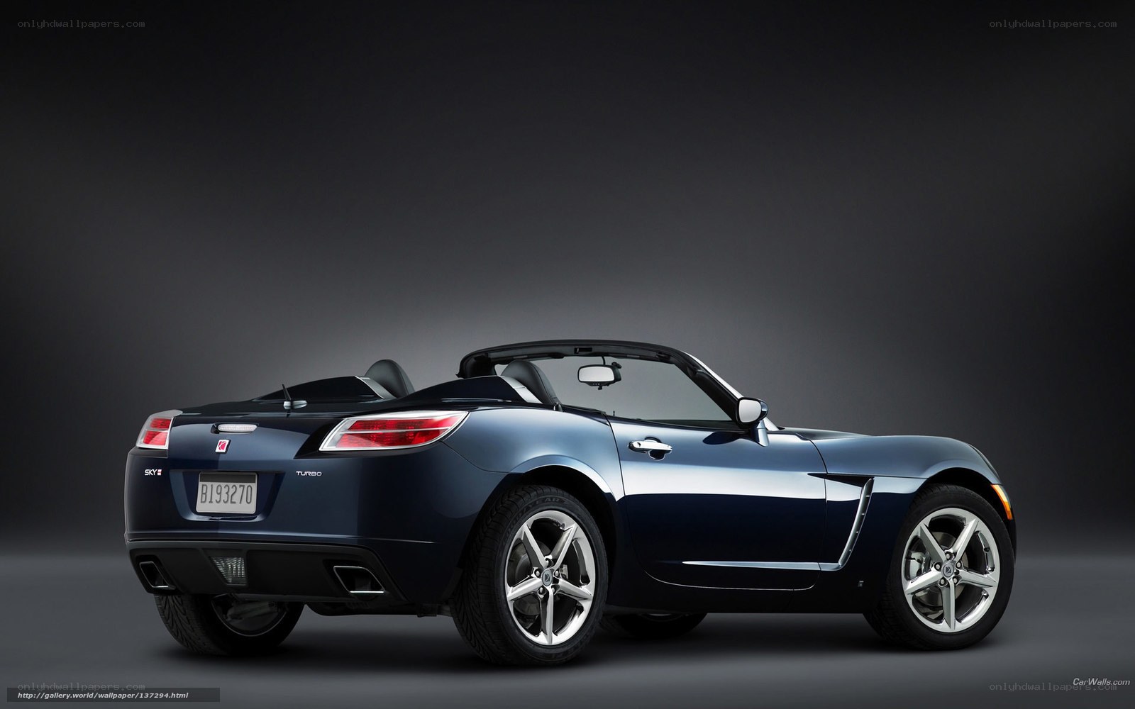 blue convertible sports car