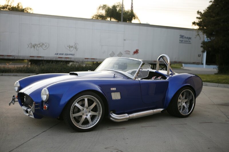 Blue Convertible Sports Car — Calm