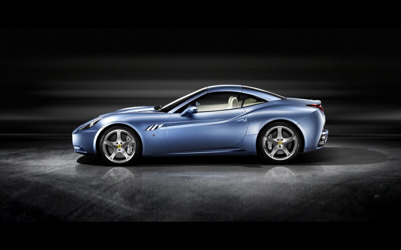 Blue Convertible Sports Car — Dramatic, Photograph, Wheels