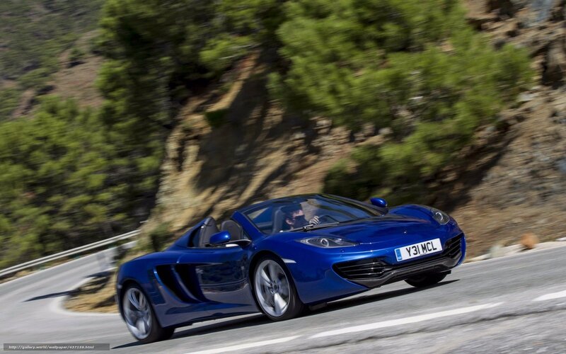 Blue Convertible Sports Car — Dynamic, Afternoon