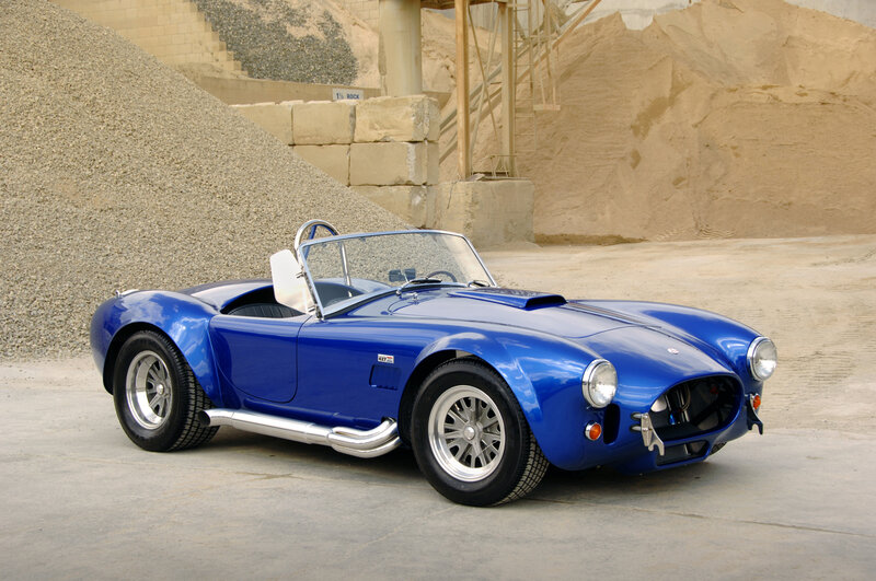 Blue Convertible Sports Car — Industrial