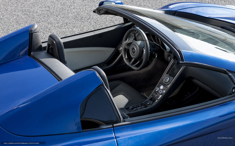 Blue Convertible Sports Car — Modern