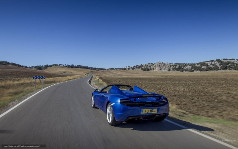 Blue Convertible Sports Car — Open