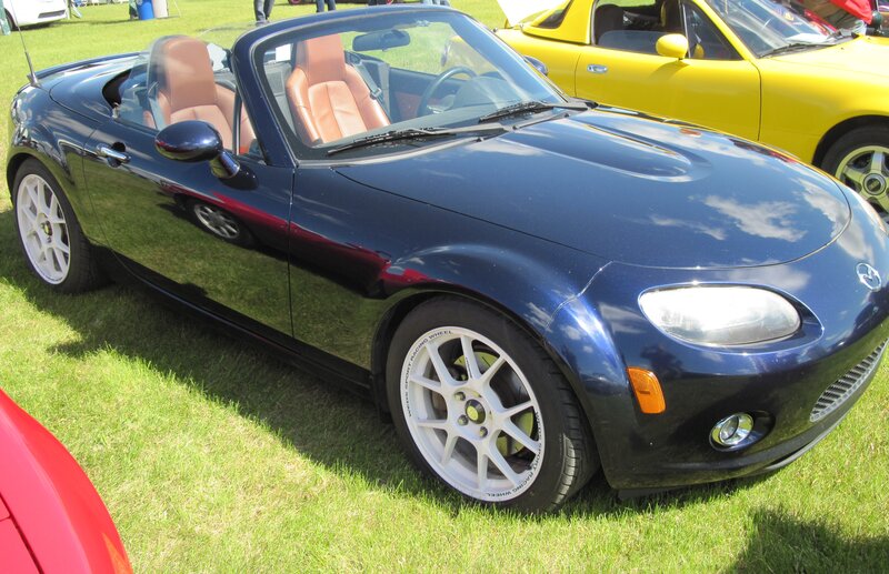Blue Convertible Sports Car — Outdoor, Afternoon