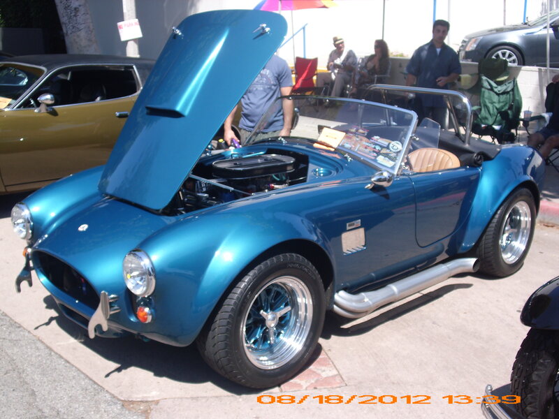 Blue Convertible Sports Car — Outdoor