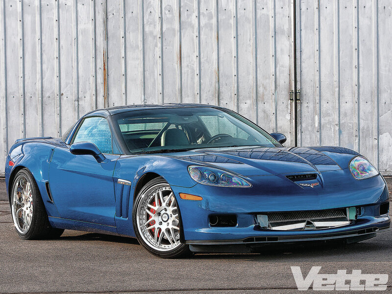 Blue Corvette C6 — Dramatic, Afternoon
