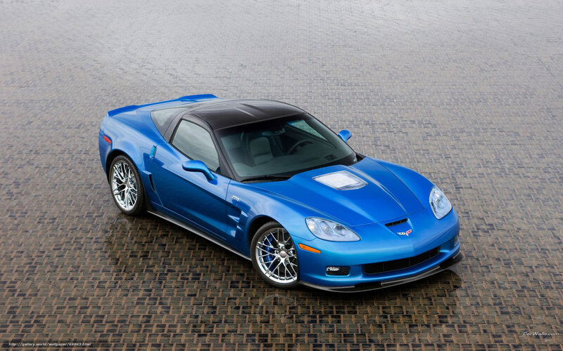 Blue Corvette C6r