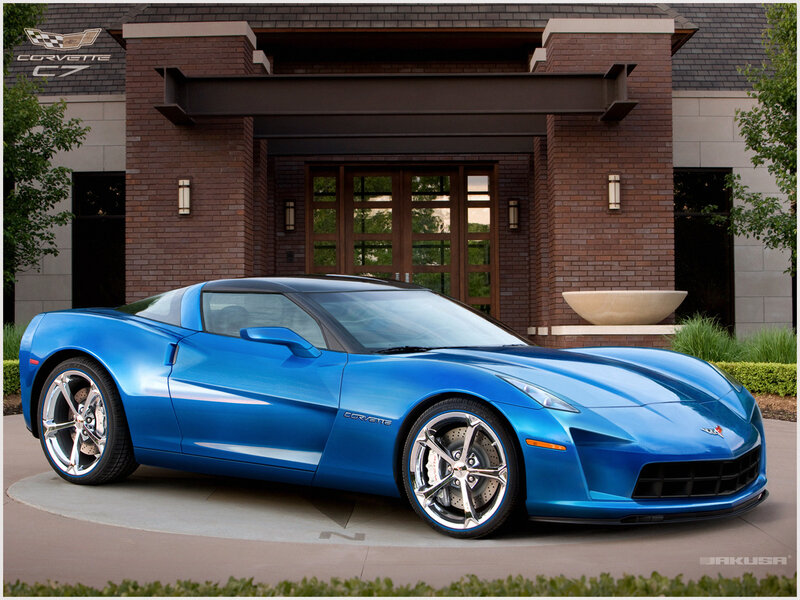 Blue Corvette C7