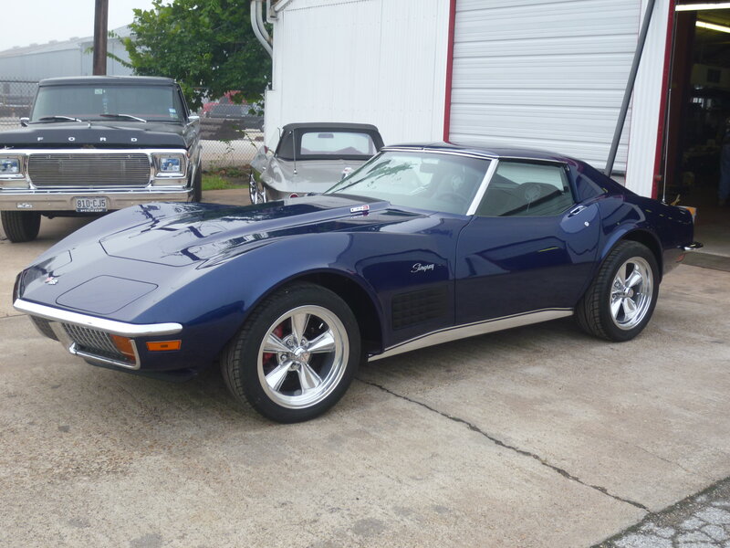 Blue Corvette Car — Calm, Photograph