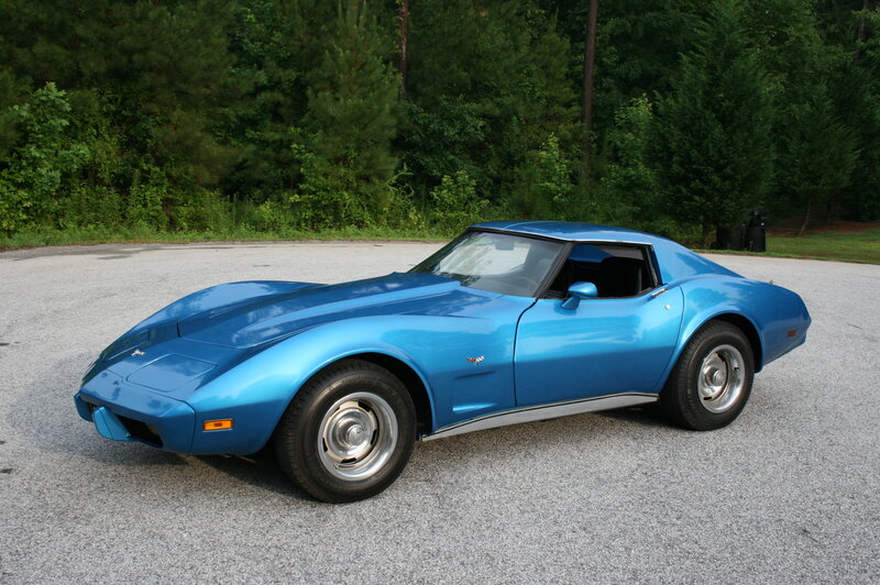 Blue Corvette Car — Calm