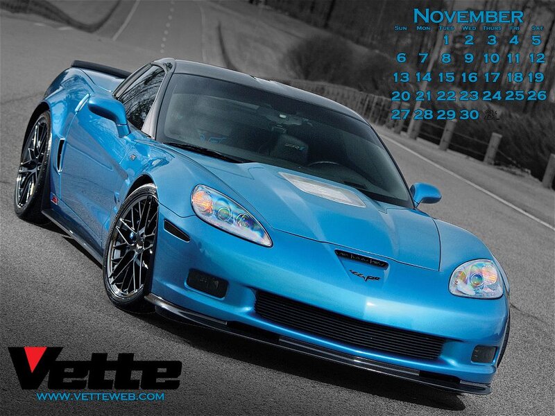 Blue Corvette Car — Dynamic