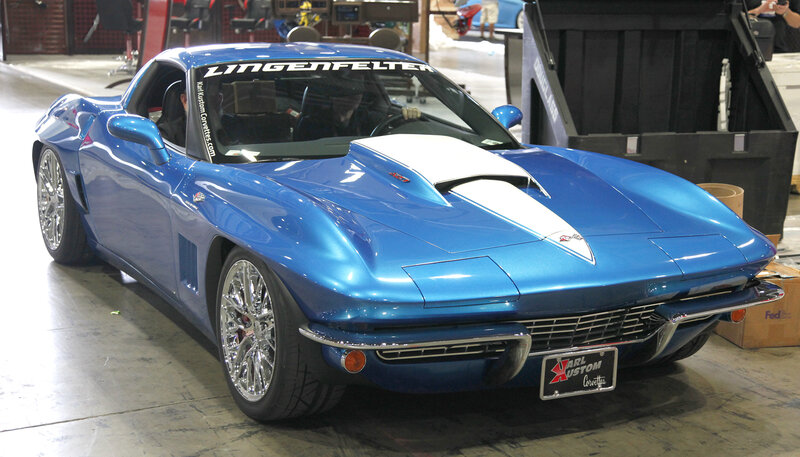 Blue Corvette Car — Neutral, Photograph