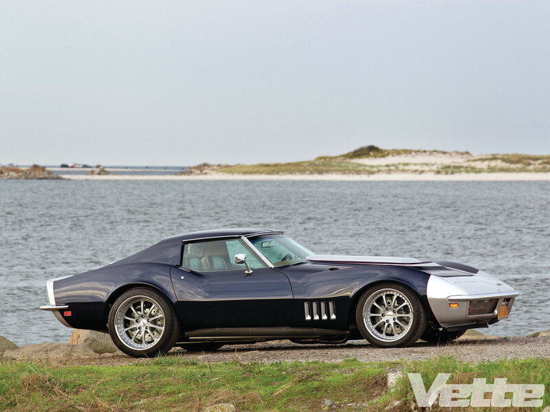 Blue Corvette Car — Serene, Afternoon