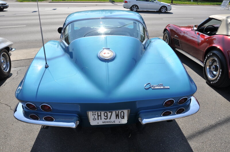 Blue Corvette Car
