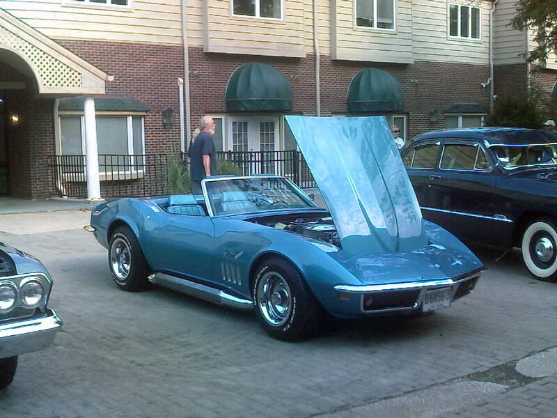 Blue Corvette Convertible — Calm, Afternoon