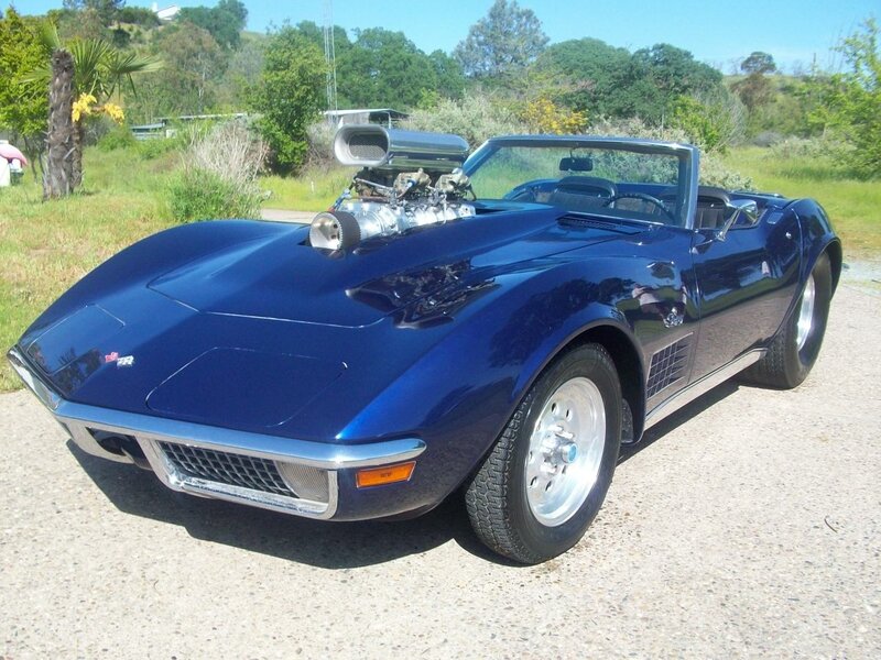 Blue Corvette Convertible — Calm