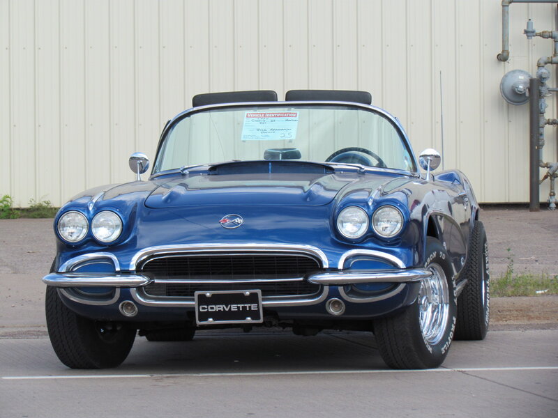 Blue Corvette Convertible — Neutral, Afternoon