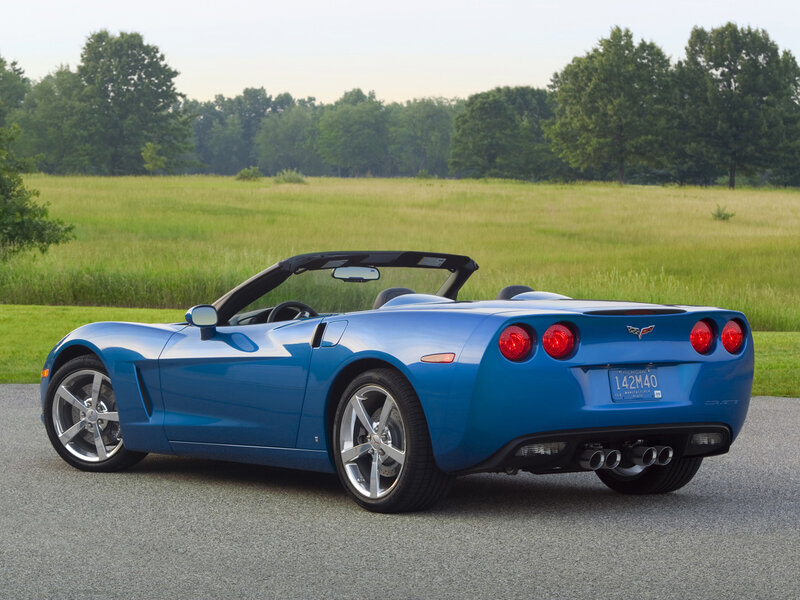 Blue Corvette Convertible — Serene