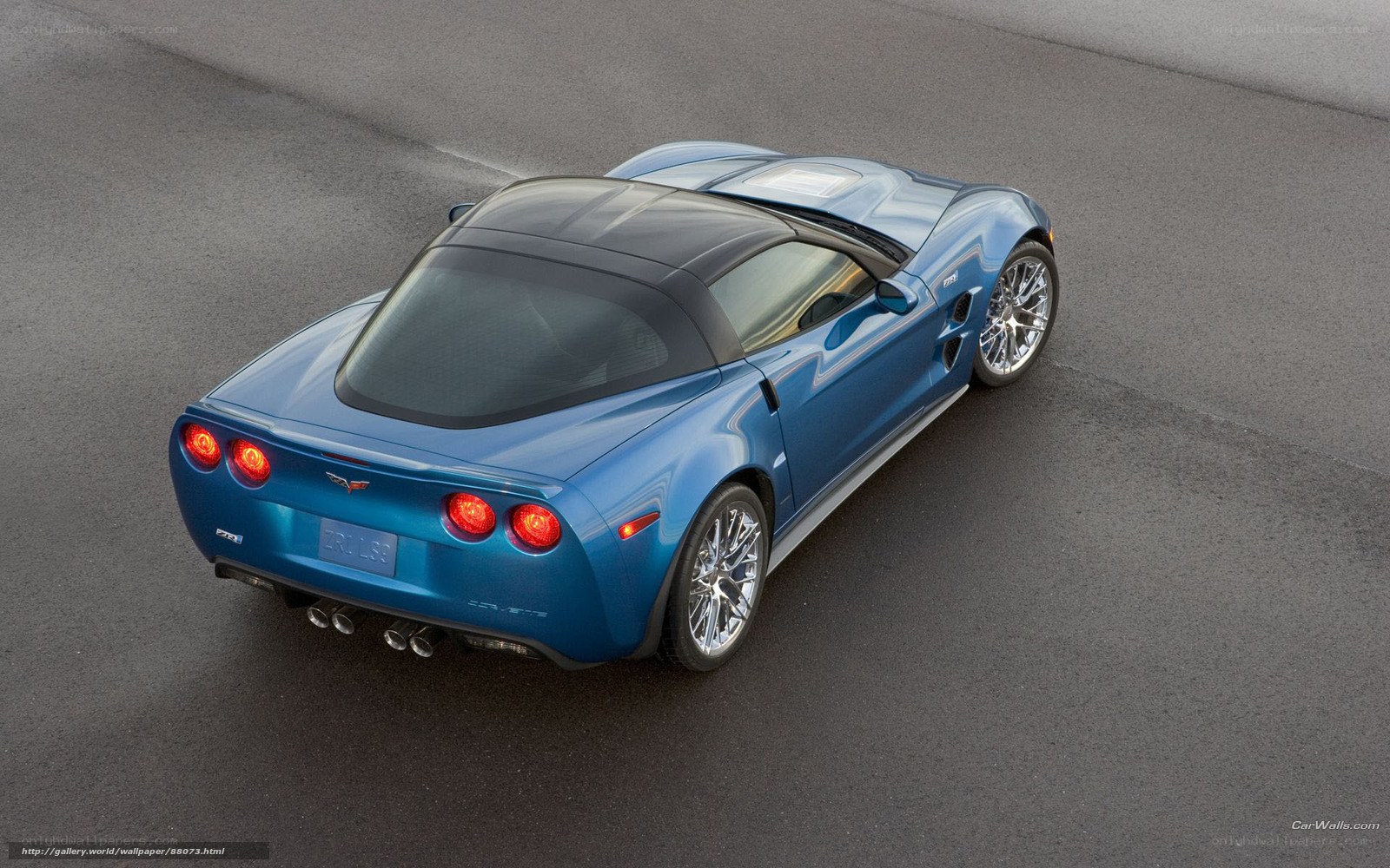 Blue Corvette Convertible