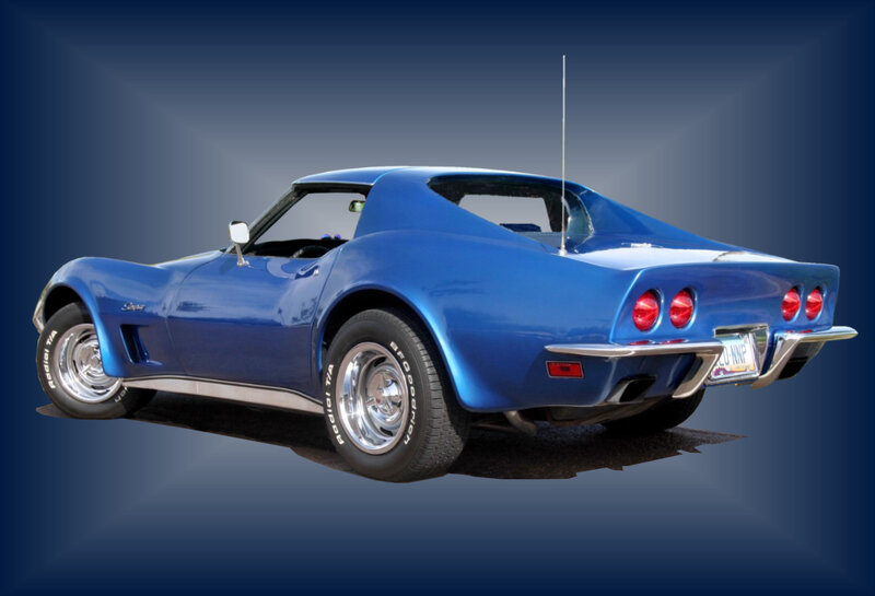 Blue Corvette Coupe