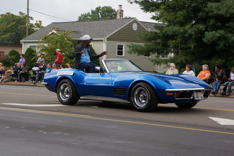 Blue Corvette in Parade