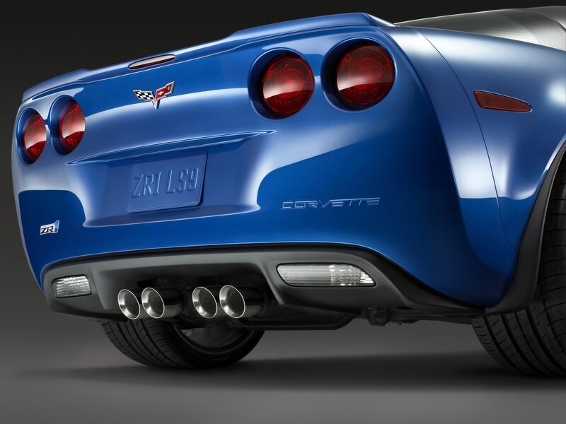 Blue Corvette Rear