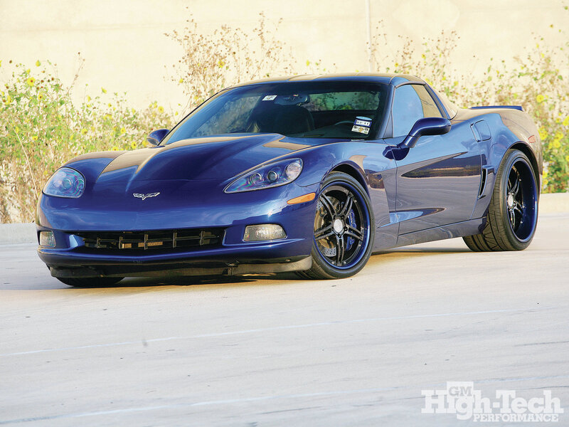 Blue Corvette Sports Car — Calm, Afternoon