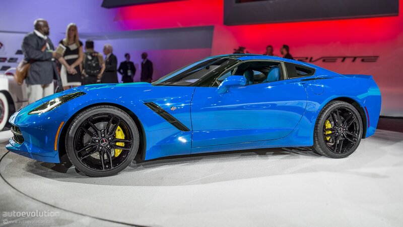 Blue Corvette Sports Car — Showroom