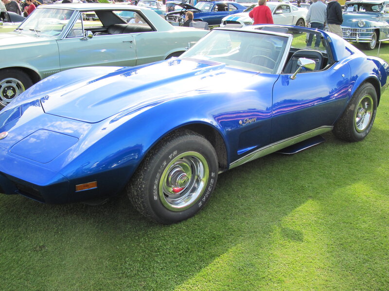 Blue Corvette Stingray — Outdoor