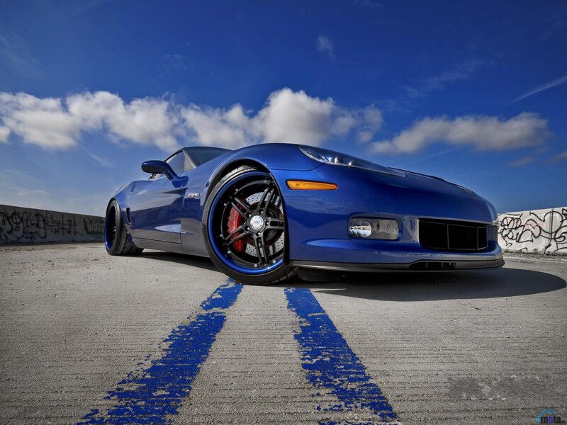 Blue Corvette Z06